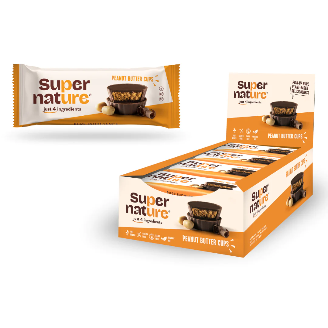 Organic peanut butter cups 40g • Healthy store